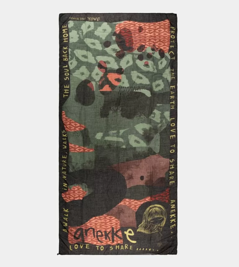 Amazonia Green Printed Scarf | Anekke New