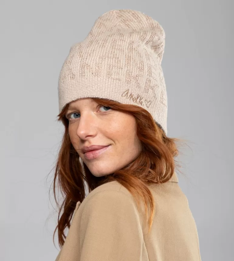 Beige Contemporary Wool Hat | Anekke Fashion