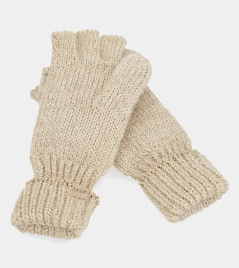 Beige Logo Mittens | Anekke Flash Sale