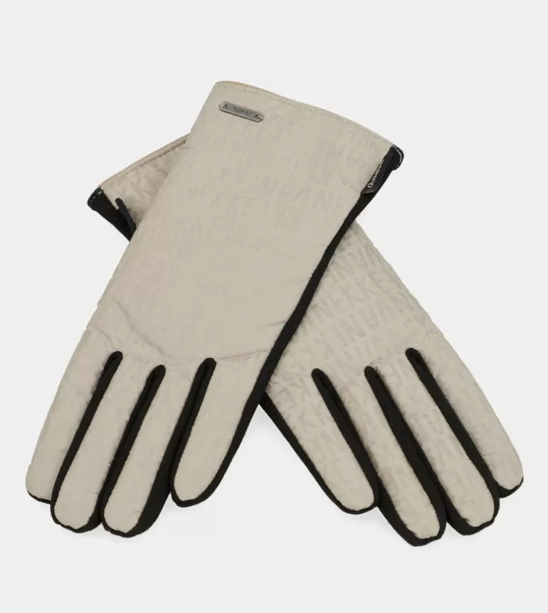 Black And Beige Contemporary Gloves | Anekke New