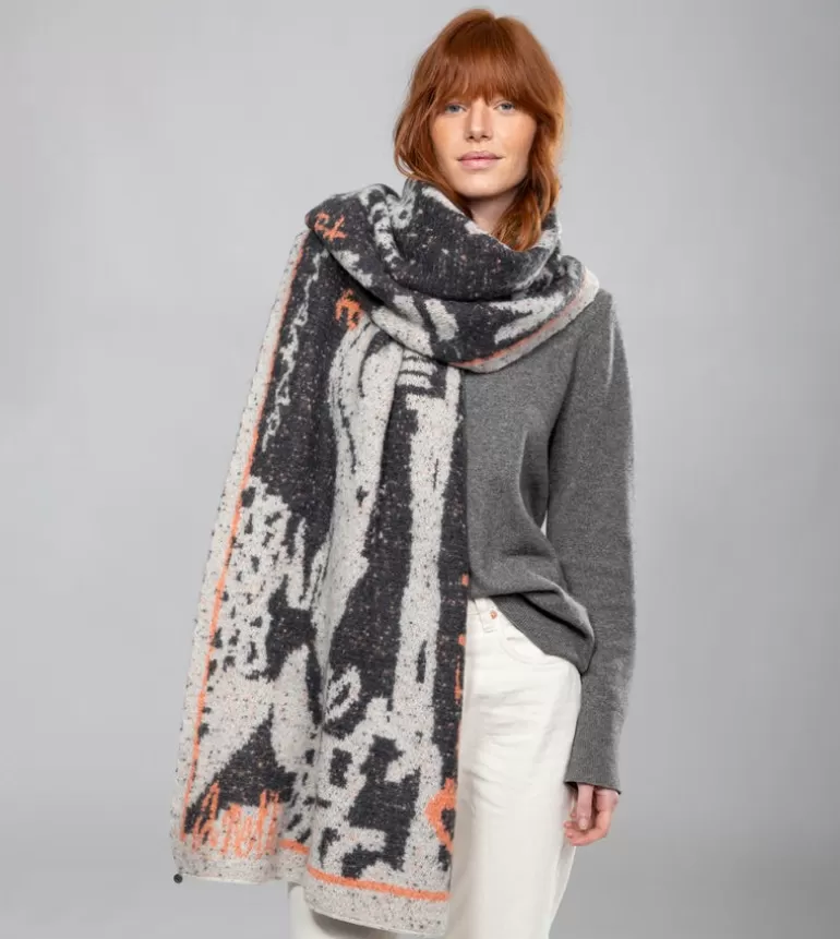 Black And White Contemporary Scarf. | Anekke Cheap