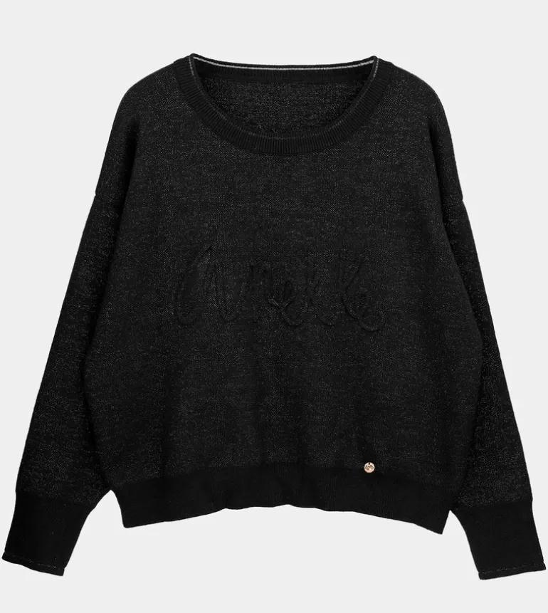 Black Contemporary Sweater | Anekke Flash Sale