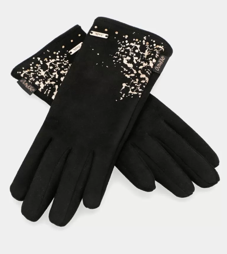 Black Fleece-Lined Gloves | Anekke Hot