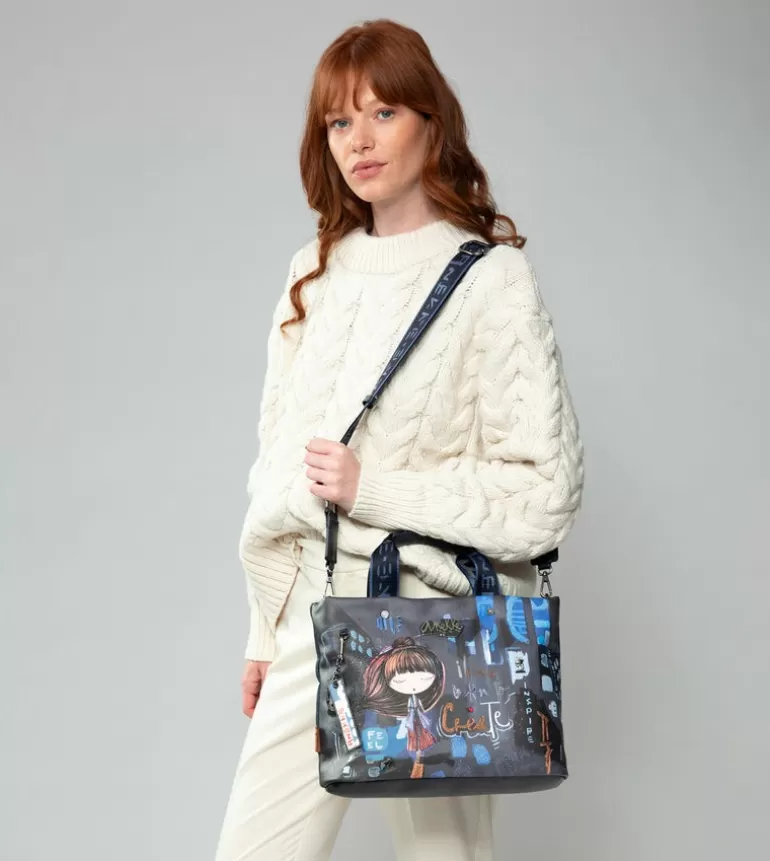 Contemporary 2 Handle Shoulder Bag | Anekke Online