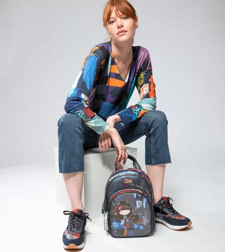 Contemporary Medium Sized Backpack | Anekke Clearance