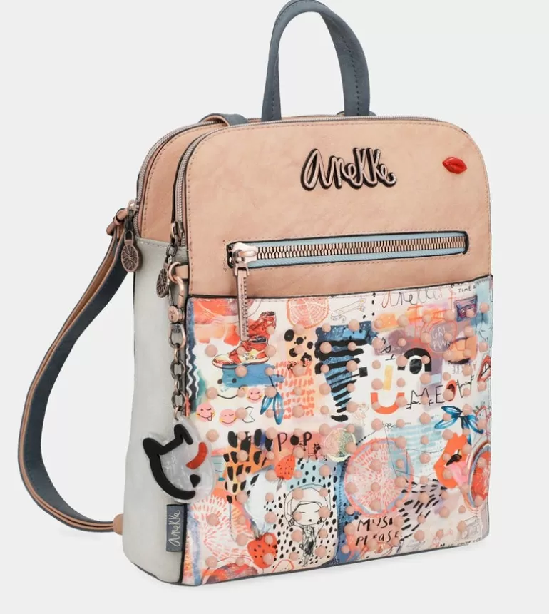 Fancy Double Compartment Backpack | Anekke Online