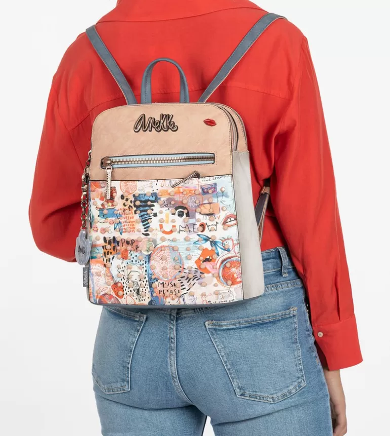 Fancy Double Compartment Backpack | Anekke Online