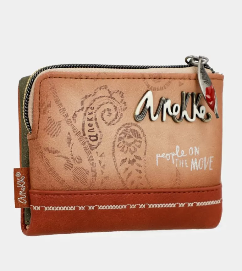 Flowers Small Rfid Wallet | Anekke Flash Sale