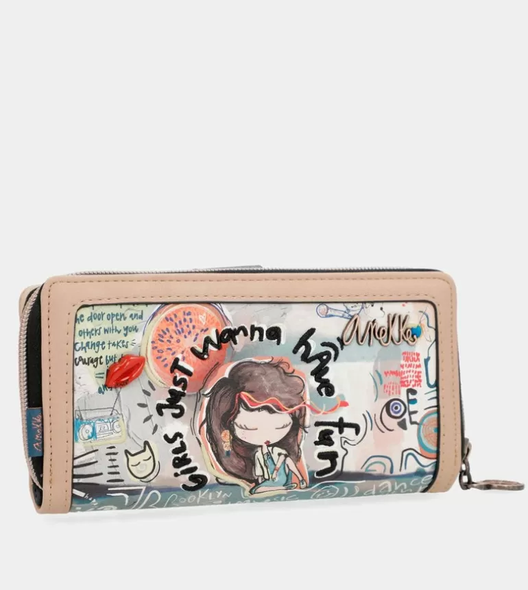 Fun & Music Large Printed Wallet | Anekke Shop