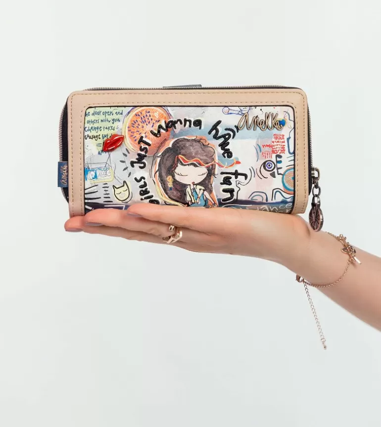 Fun & Music Large Printed Wallet | Anekke Shop