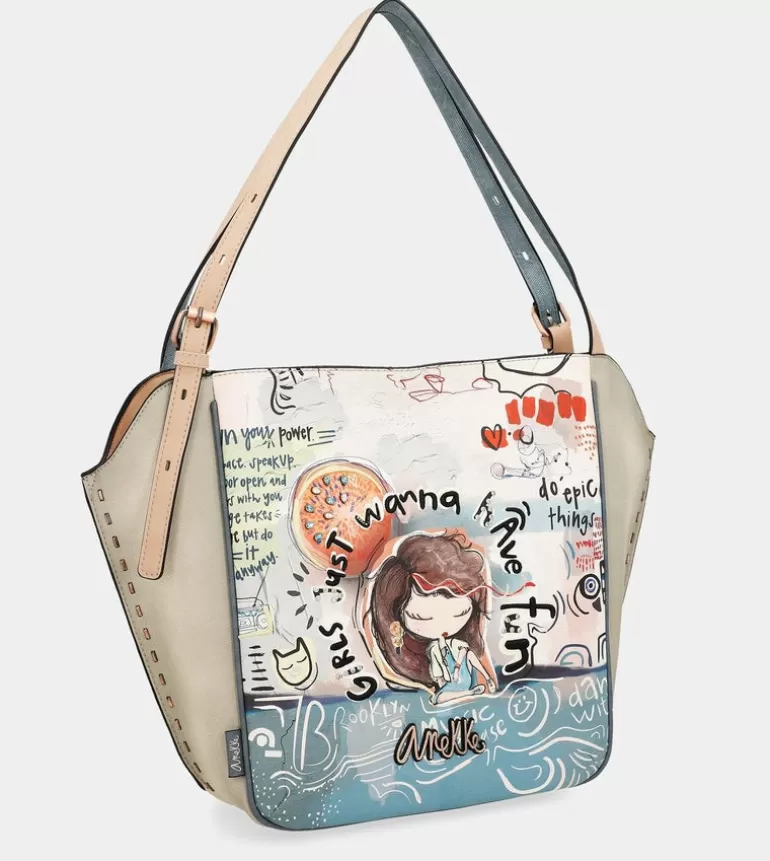 Fun & Music Oval Shopper Bag | Anekke Best