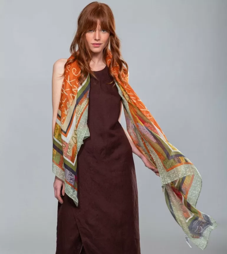 Magic Souls Ochre Print Scarf | Anekke Fashion