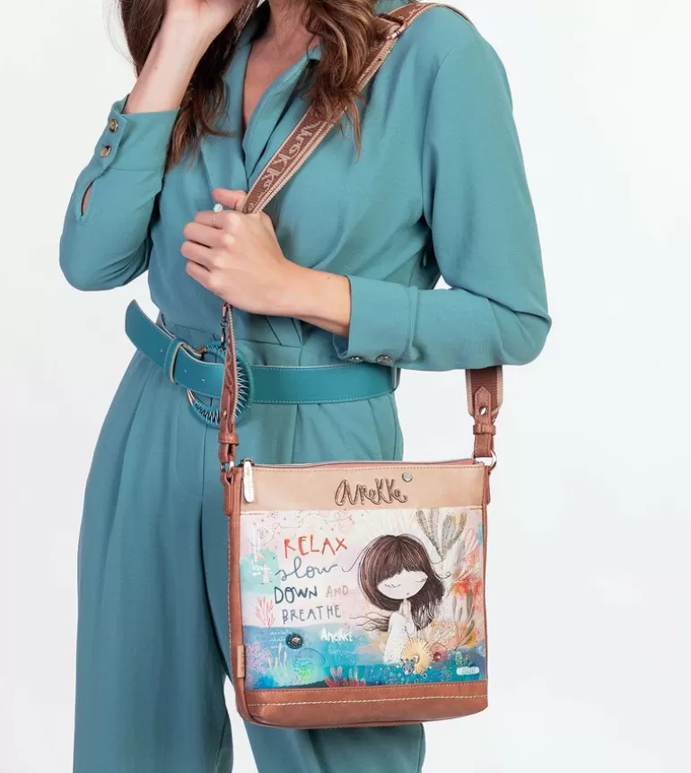 Mediterranean Shoulder Bag With Pockets | Anekke Fashion