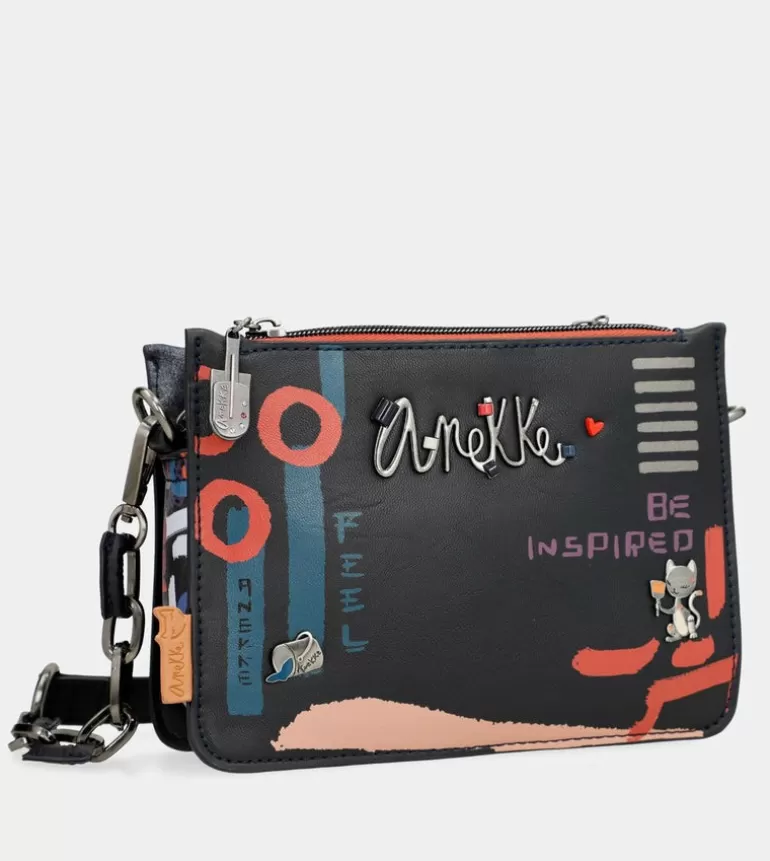 Nagare 3 Compartments Small Shoulder Bag | Anekke Sale