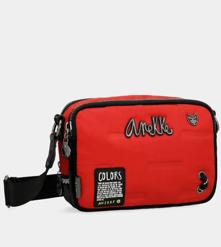 Nature Colors Red Rectangular Shoulder Bag | Anekke Store