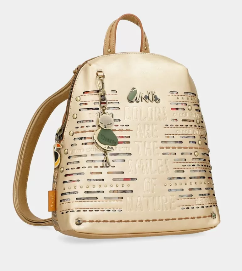 Nature Pachamama Golden Backpack | Anekke Sale