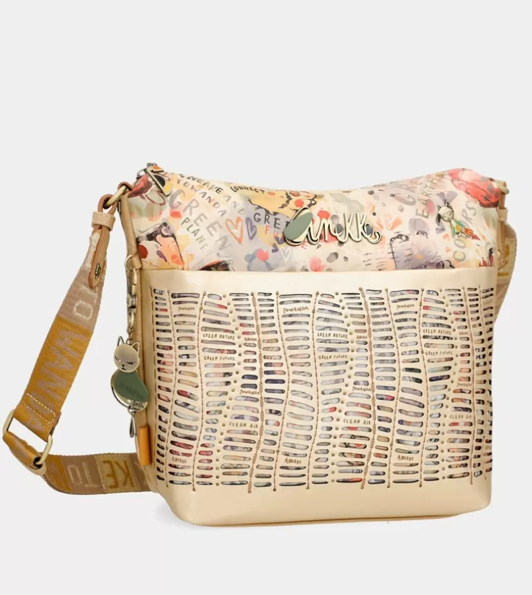 Nature Pachamama Golden Crossbody Bag | Anekke Sale