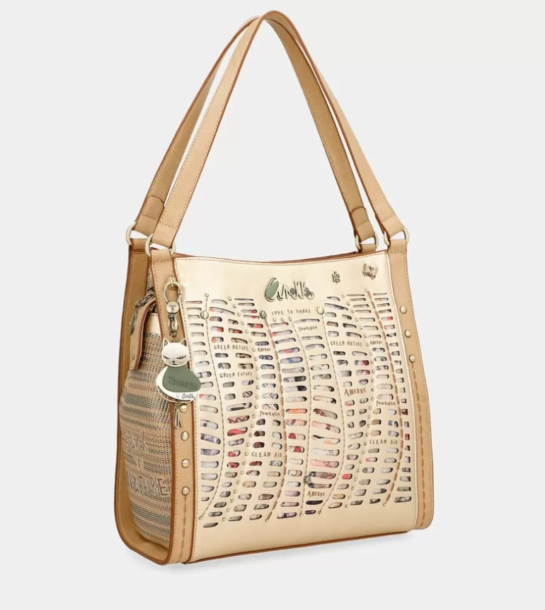 Nature Pachamama Golden Crossbody Bag | Anekke Clearance