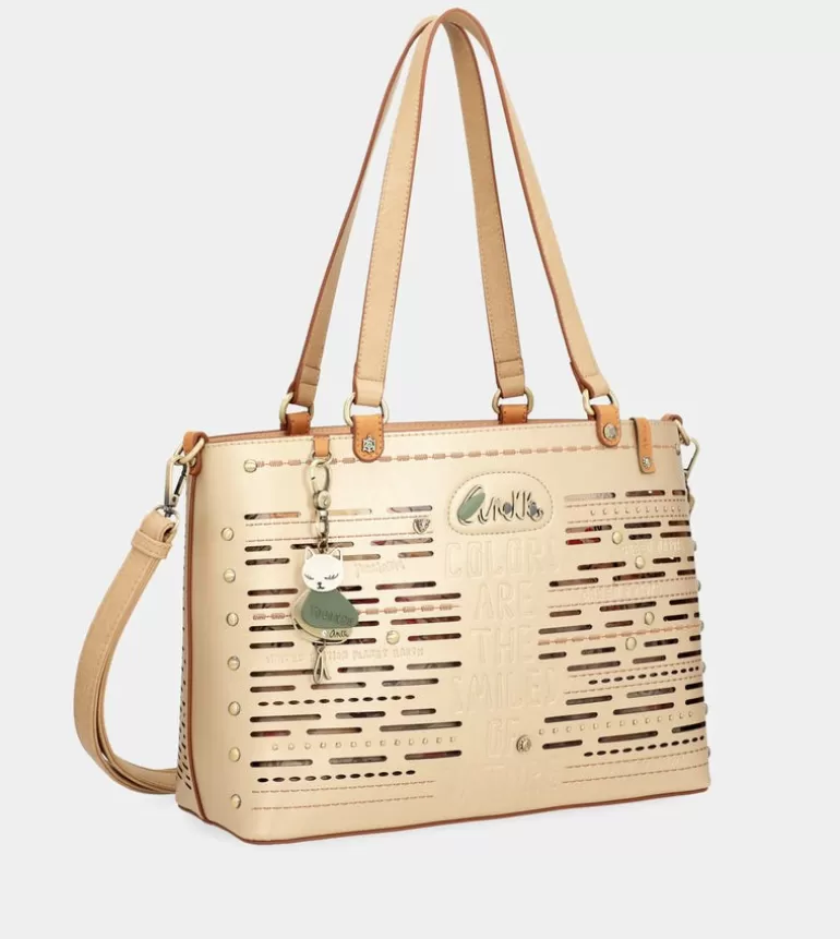 Nature Pachamama Large Golden Tote Bag | Anekke Best Sale