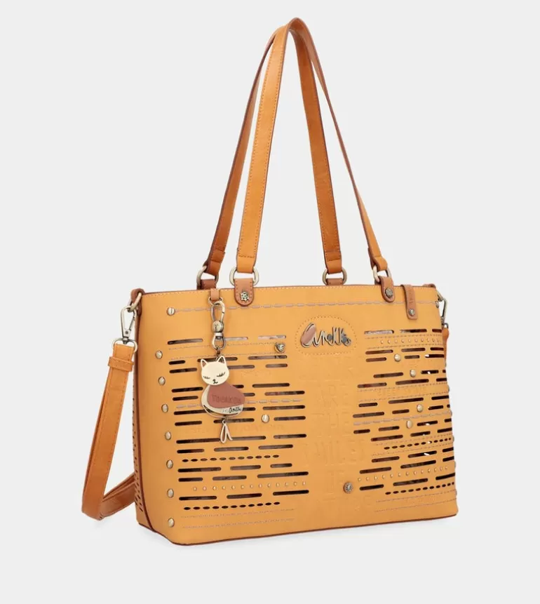 Nature Pachamama Ochre Large Tote Bag | Anekke Shop