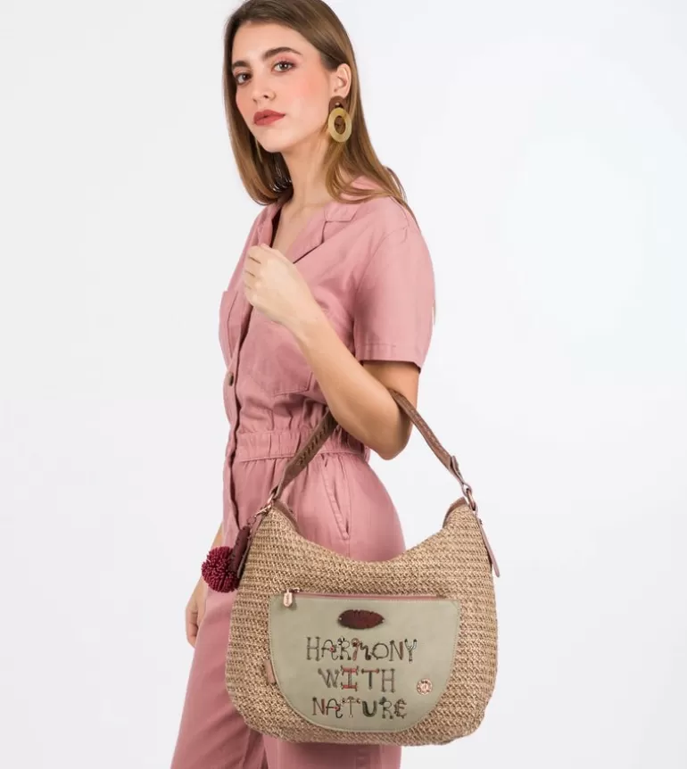 Nature Raffia Hobo Bag | Anekke Online