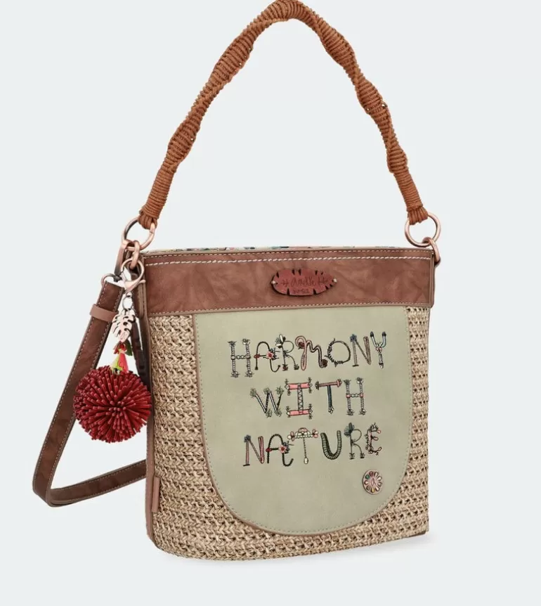 Nature Raffia Shoulder Bag | Anekke Fashion