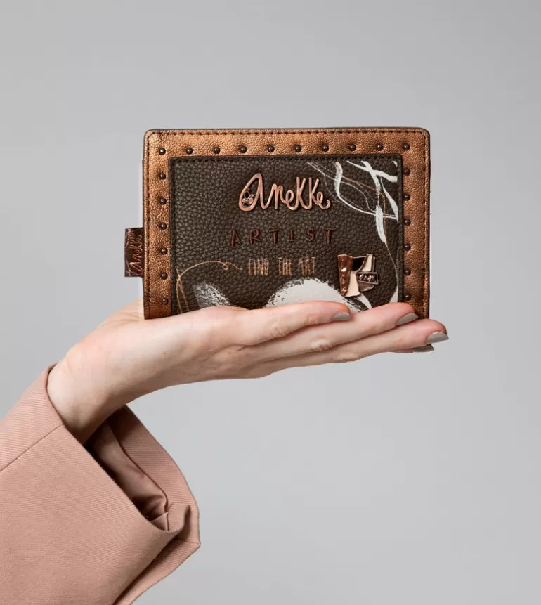 Nature Shodo Brown Flexible Rfid Wallet | Anekke Clearance