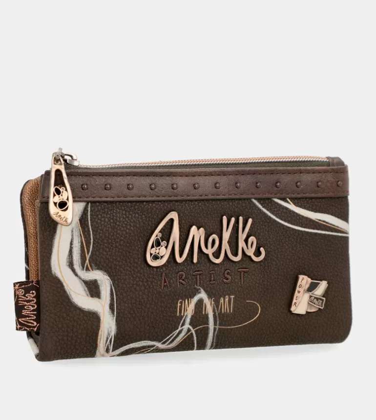 Nature Shodo Brown Rfid Flexi Wallet Brown | Anekke Clearance