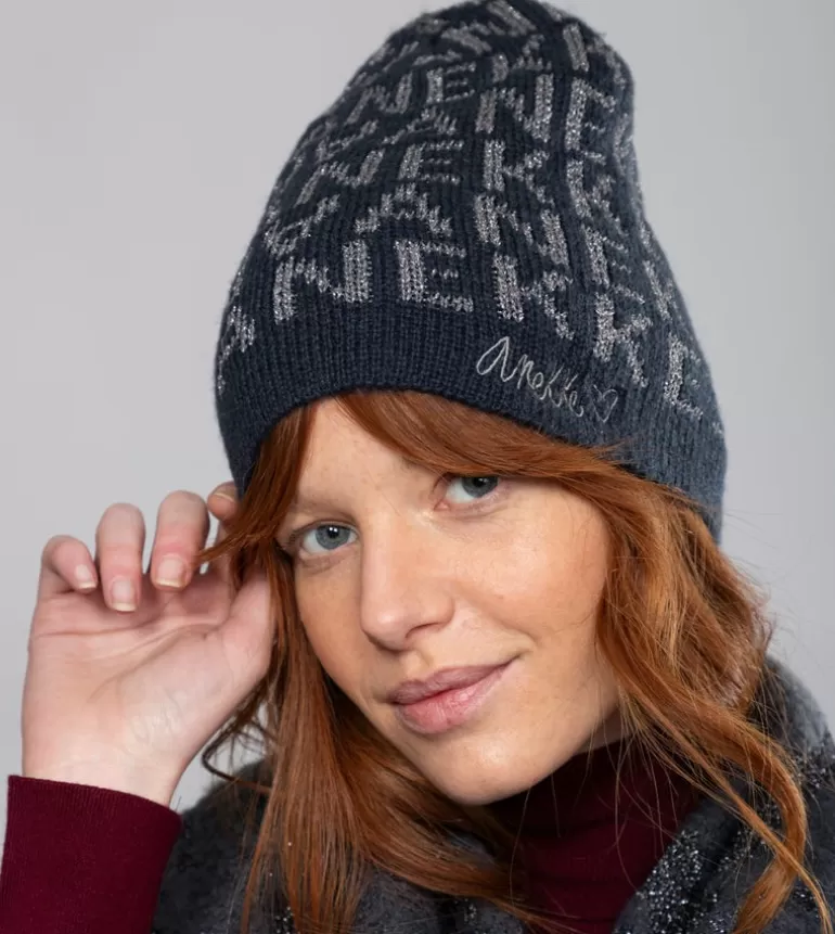 Navy Blue Contemporary Wool Hat | Anekke Online