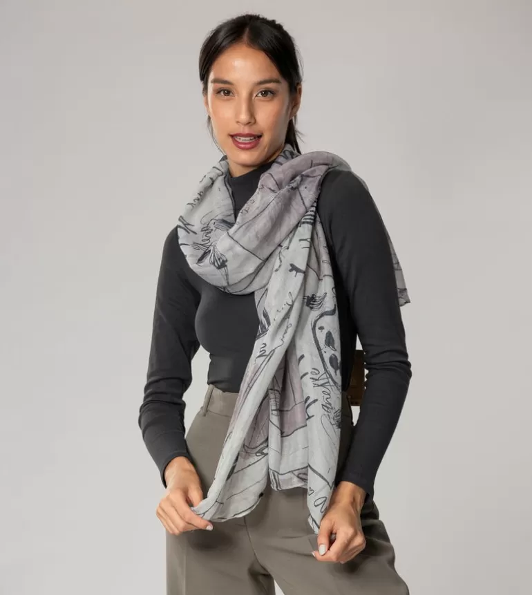 Palette Grey Scarf | Anekke Outlet