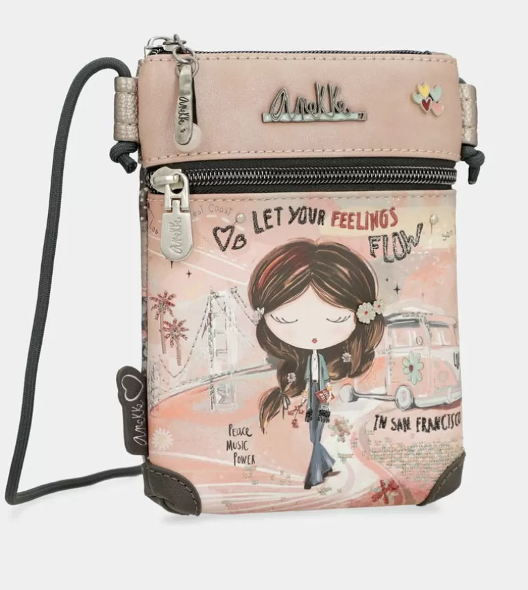 Peace & Love Pink Mini Crossbody Bag | Anekke New