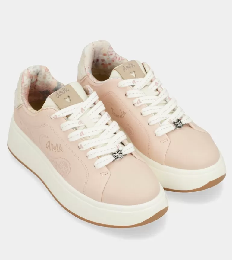 Peace & Love Pink Sneakers | Anekke Best