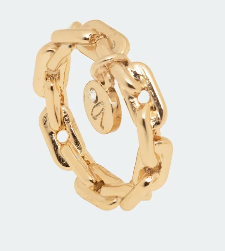 Ring With Golden Medal | Anekke Discount