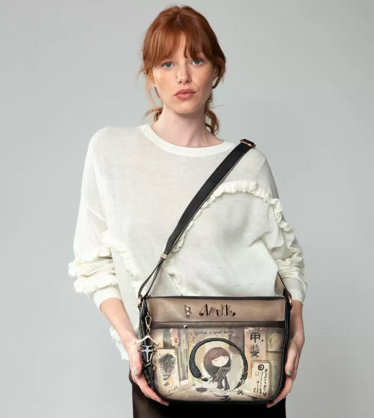 Shoen Large Shoulder Bag With Pockets | Anekke Flash Sale