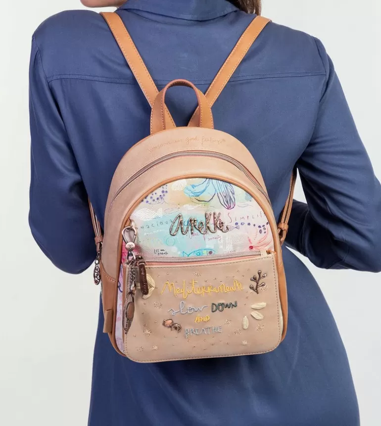 Slow Life Medium Backpack With Tablet Compartment | Anekke Cheap