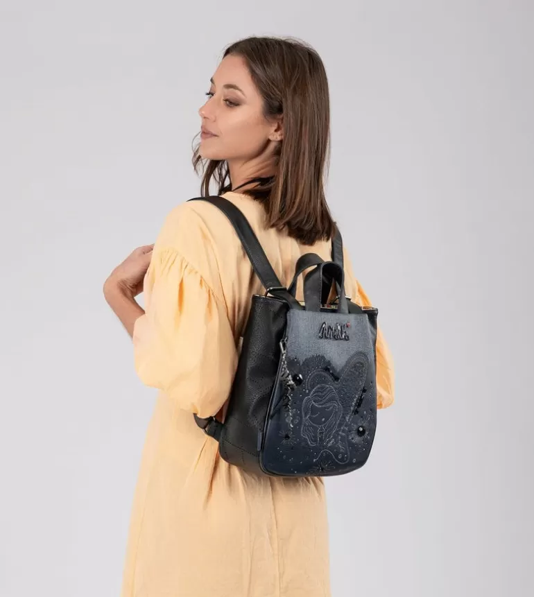 Studio Navy Blue Medium Backpack | Anekke Best Sale