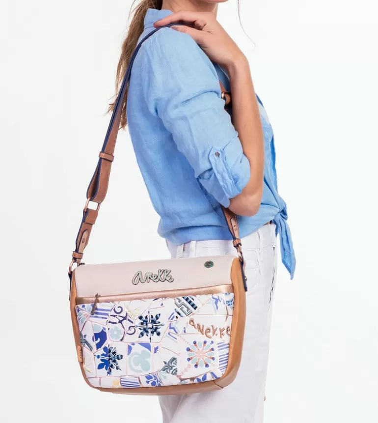 Sunrise Tile Print Shoulder Bag | Anekke Clearance