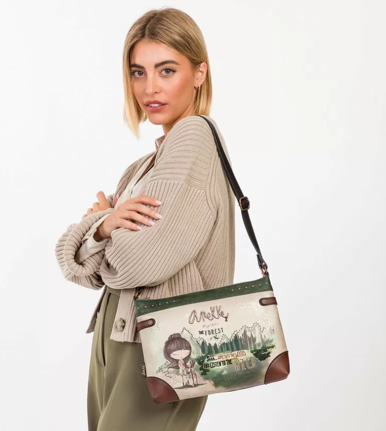 The Forest Large Printed Shoulder Bag | Anekke Online