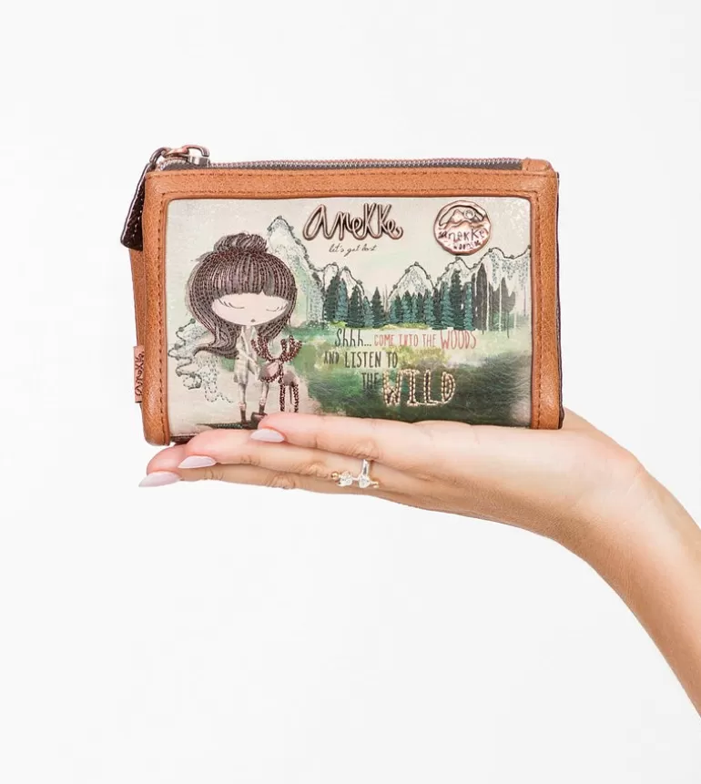 The Forest Medium Flexible Material Wallet | Anekke Cheap