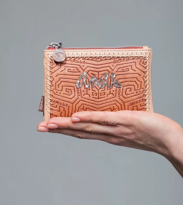 Tribe Medium Brown Rfid Wallet | Anekke Store