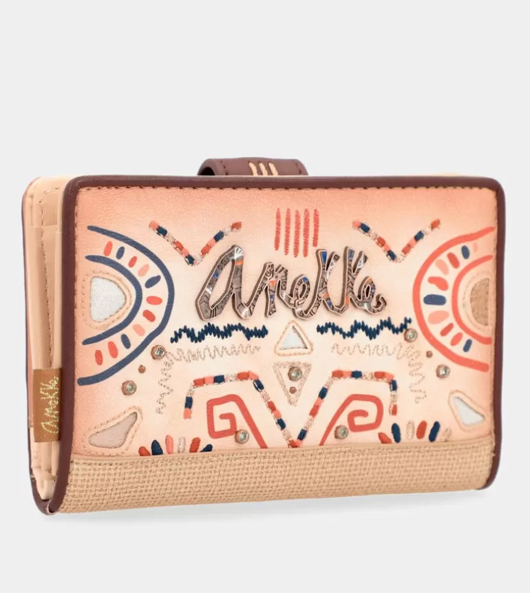 Tribe Medium Ethnic Print Rfid Wallet | Anekke Best