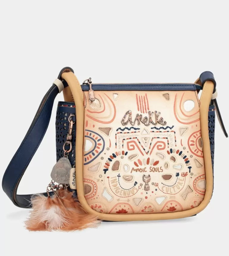 Tribe Navy Blue Printed Crossbody Bag | Anekke Hot