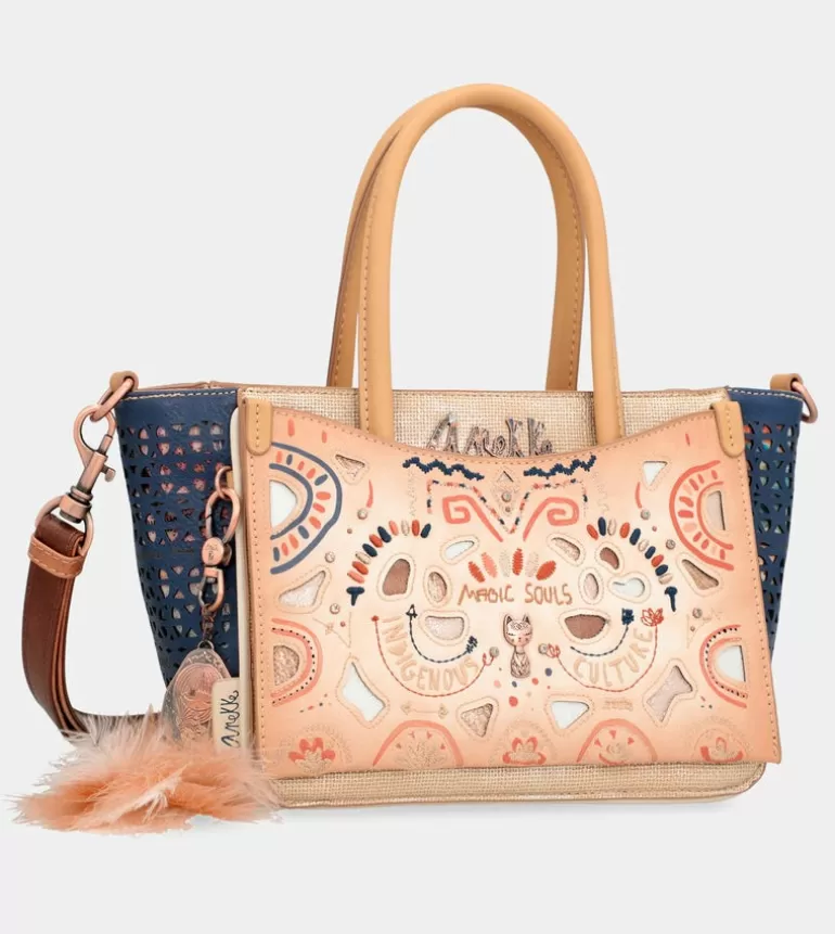 Tribe Shoulder Tote Bag With Two Handles | Anekke Flash Sale