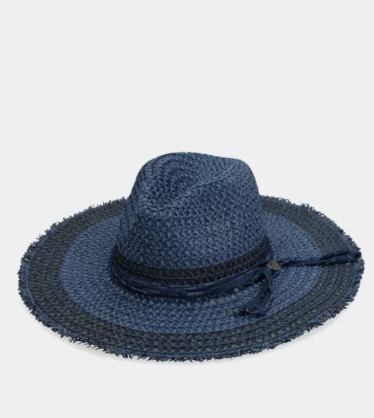 Two-Tone Raffia Hat | Anekke Best