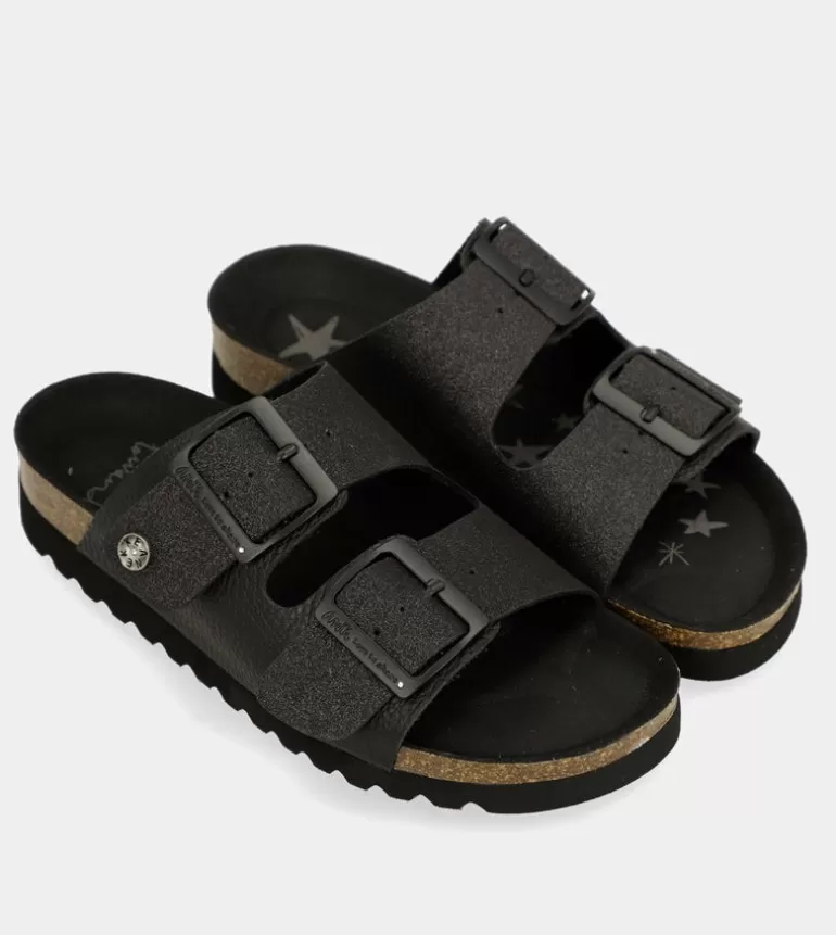 Women'S Black Bio Sandals | Anekke Discount