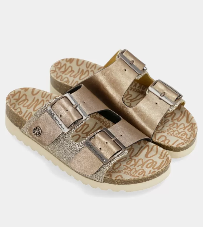 Women'S Bronze Bio Sandals | Anekke Best Sale