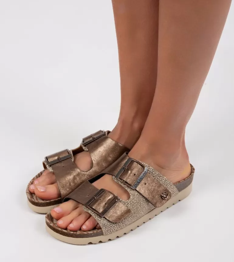 Women'S Bronze Bio Sandals | Anekke Best Sale