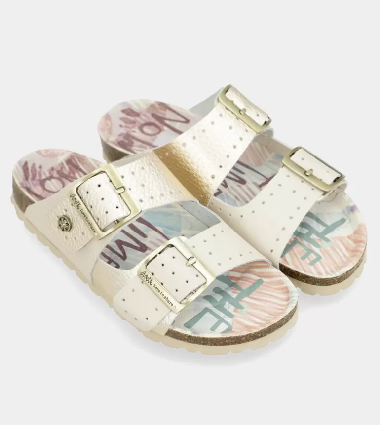 Women'S Gold Bio Sandals | Anekke Best Sale