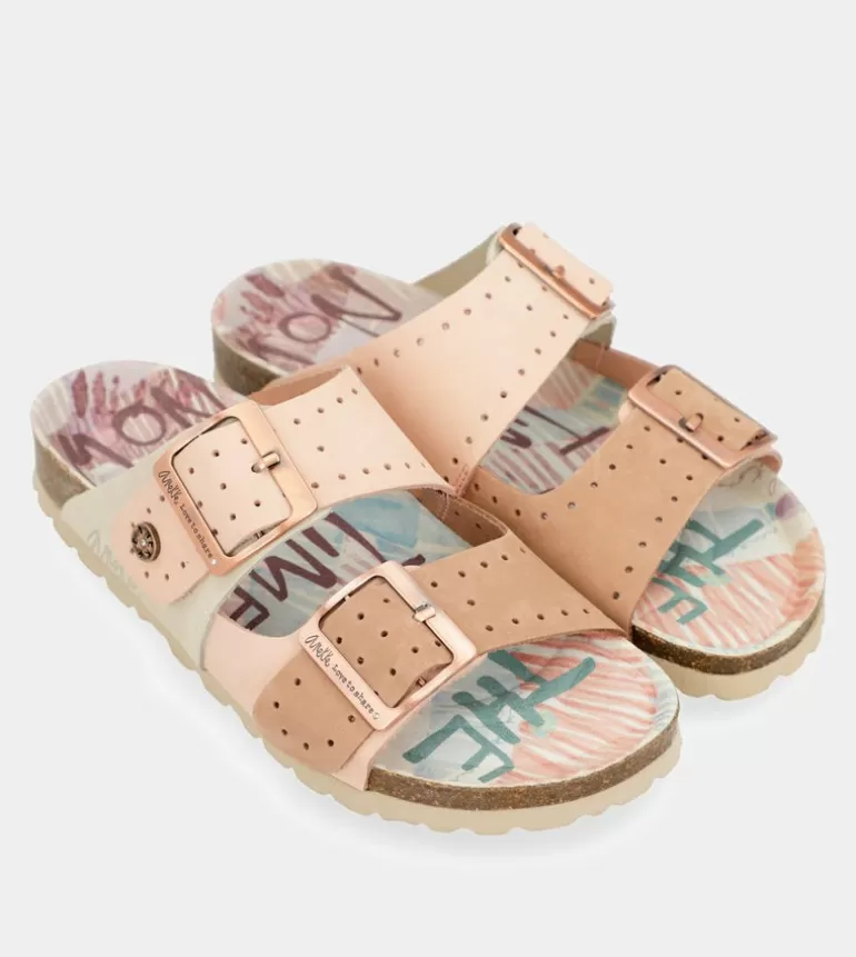 Women'S Nude Bio Sandals | Anekke Online